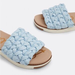 SAM EDELMAN Ainslie braided slide sandals 7